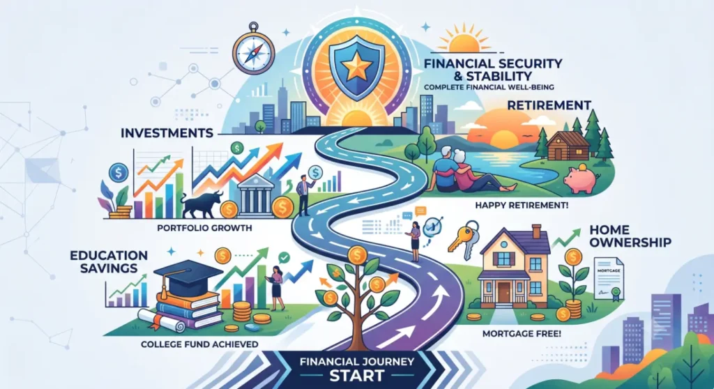 Roadmap to financial security and key milestones-Financial Needs Analysis 2